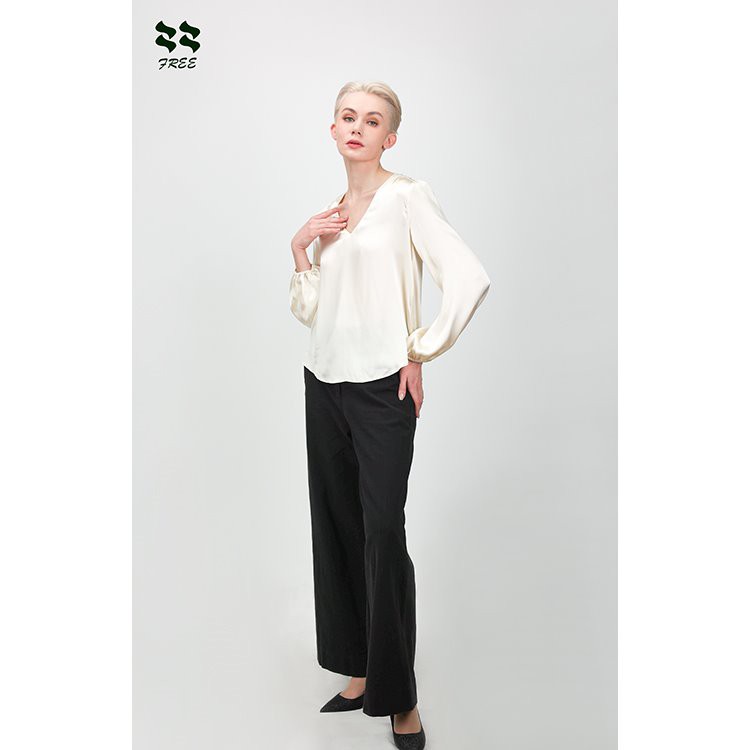 Women's Black Office Pants With Pockets